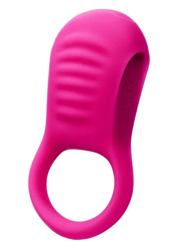 Basic Essentials Rechargeable Ridge Rider Silicone Cock Ring