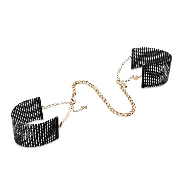 Bijoux Desir Metallique Mesh Handcuffs – Black