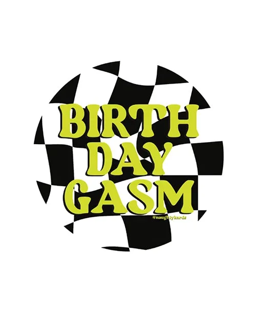 Birthday-Gasm Naughty Sticker – Pack of 3