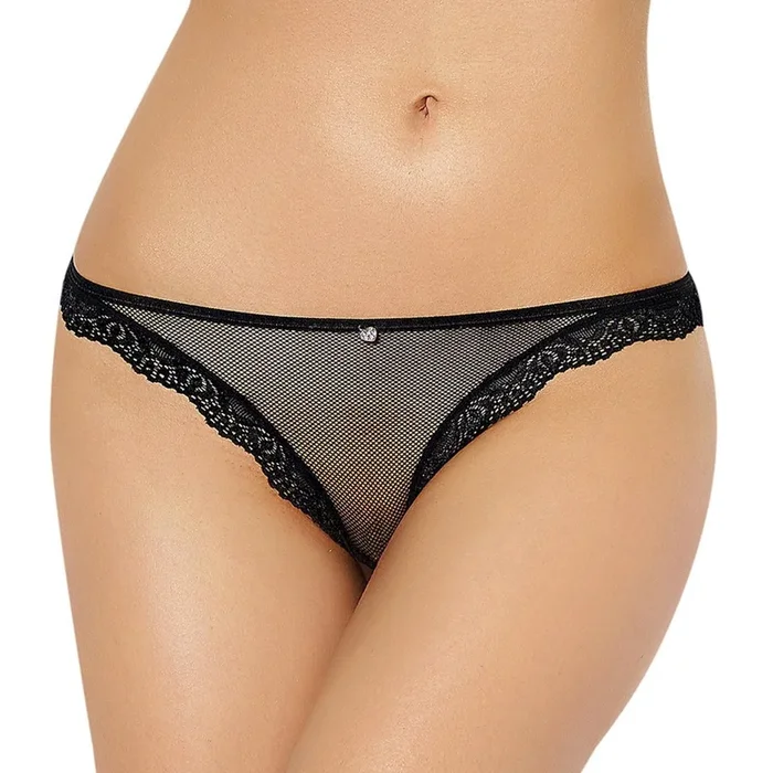 Black Fishnet and Lace Panties – Three Sizes Available