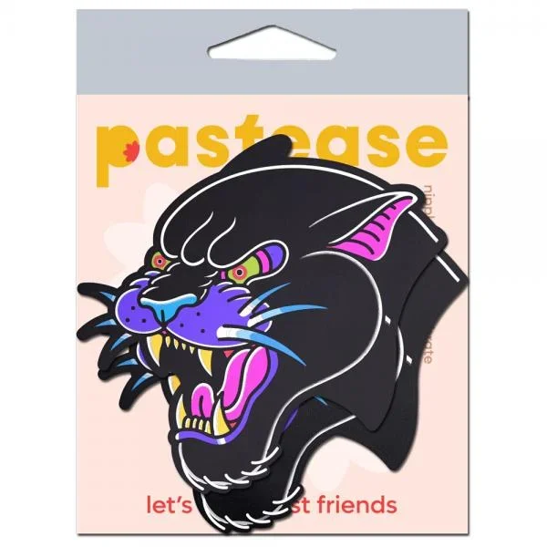 Black Panther Roaring Couger Tattoo Pastease