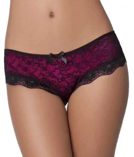Black/Pink Cage Back Panty – Queen