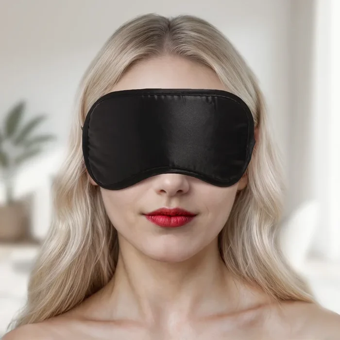 Black Satin Blindfold Mask