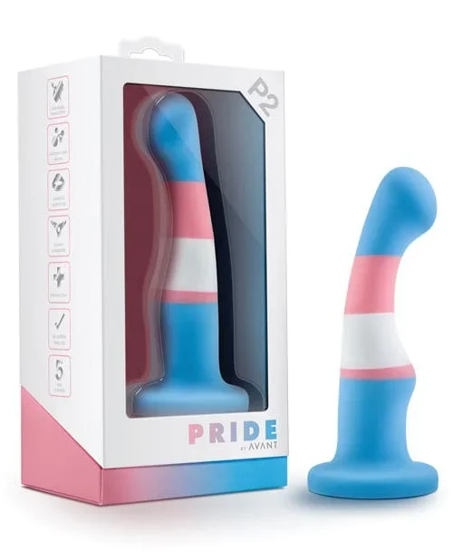Blush Avant P2 Transgender Pride Silicone Dong – True Blue
