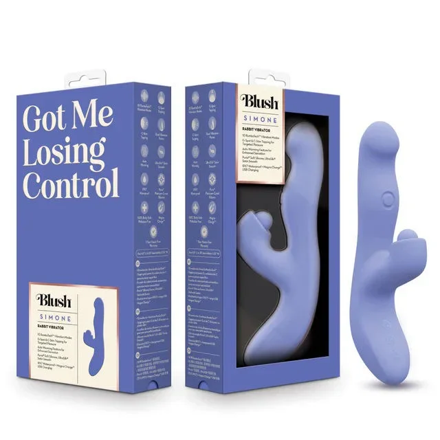 Blush Collection Simone Rabbit Vibrator with G-Spot Tapping