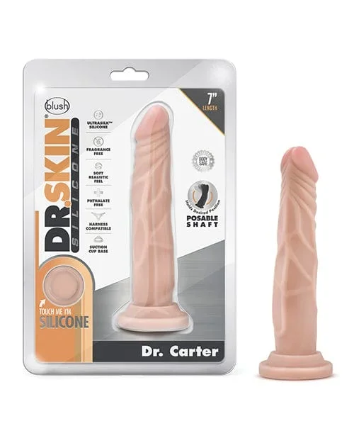 Blush Dr. Skin Silicone Dr. Carter 7.5″ Dildo
