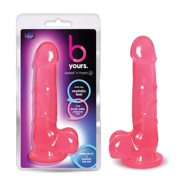Blush Novelties B Yours Sweet N Hard 4 – Realistic Pink Dildo