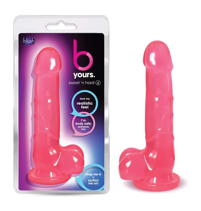 Blush Novelties B Yours Sweet N Hard 4 – Realistic Pink Dildo