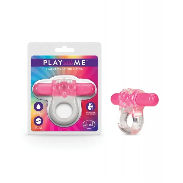 Blush Play With Me Teaser Vibrating C Ring – Pink