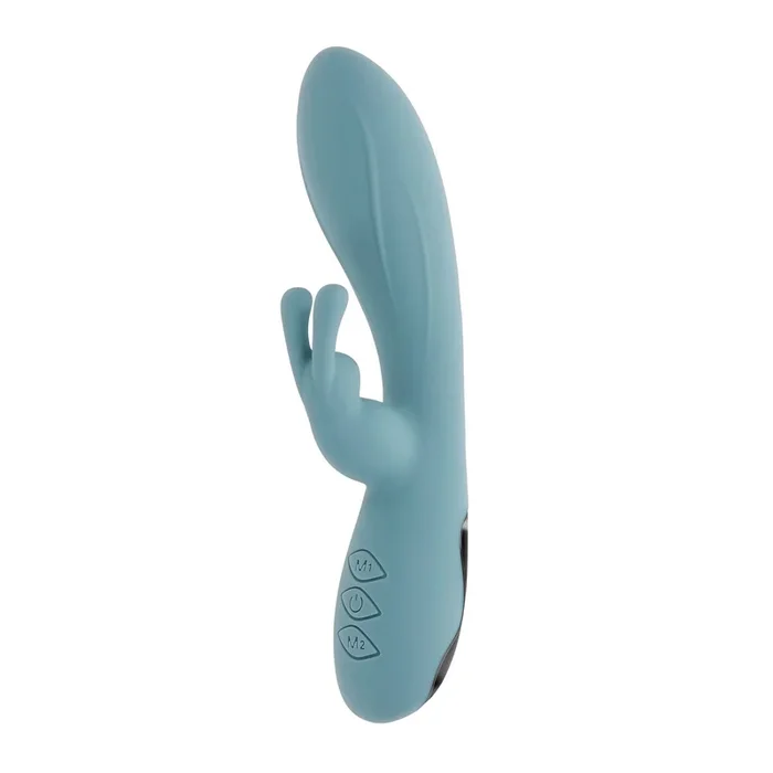 Boss Bunny Blue Silicone Rabbit Vibrator with Dual Stimulation