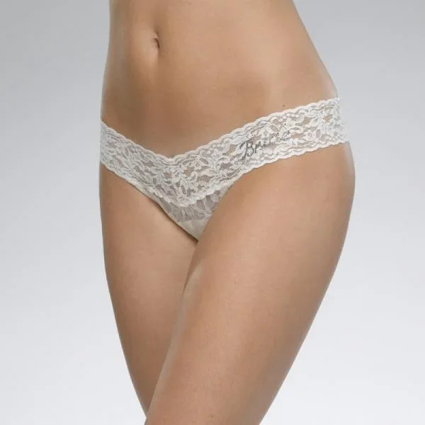 Bride Low Rise Thong – Ivory – One Size