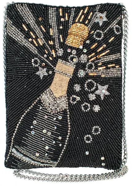 Bubbly Crossbody Mini Handbag – Black