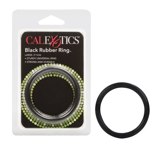 CalExotics Rubber Ring Large Black – Comfortable Flexible Support