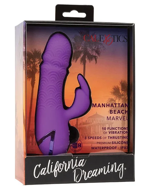 California Dreaming Manhattan Beach Marvel Dual Stimulation Vibe – Purple