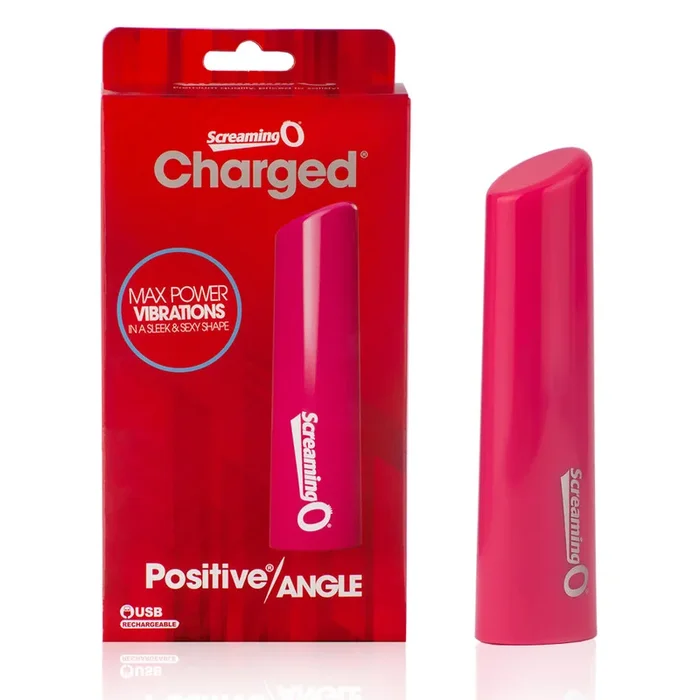 Charged Positive Angle Pink Waterproof Massager