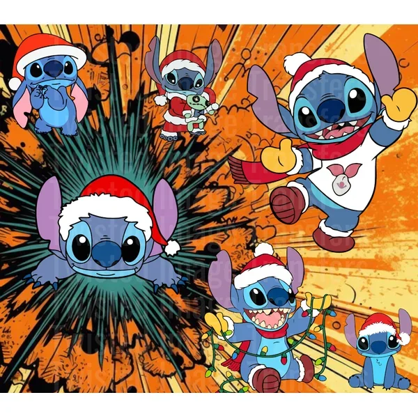 Christmas Stitch Multiples 20 oz Skinny Straight Tumbler Wrap