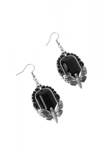 Clarice Earrings – Black/Silver