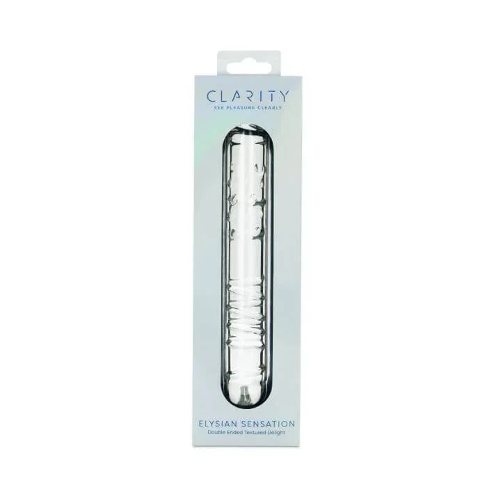 Clarity Elysian Sensation Glass Dildo