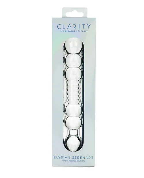 Clarity Elysian Serenade Glass Dildo with Artistic Curves