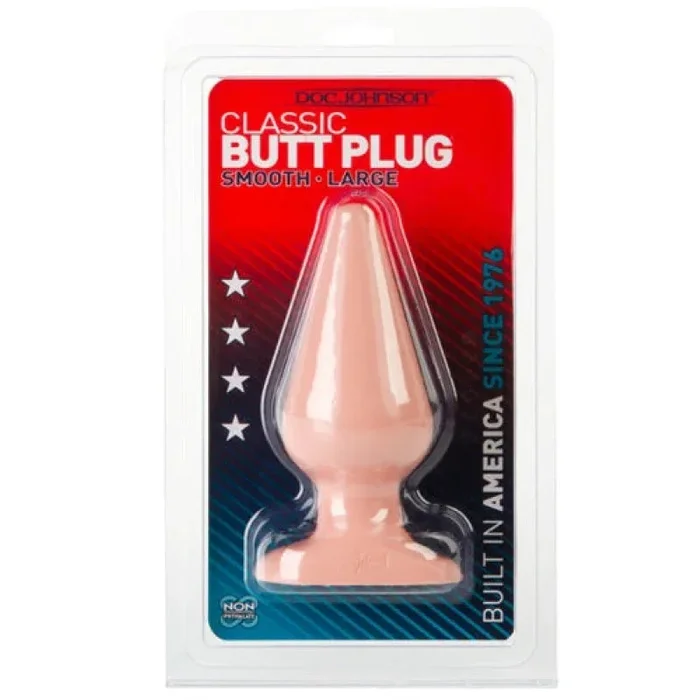 Classic Butt Plug Smooth – Large – White