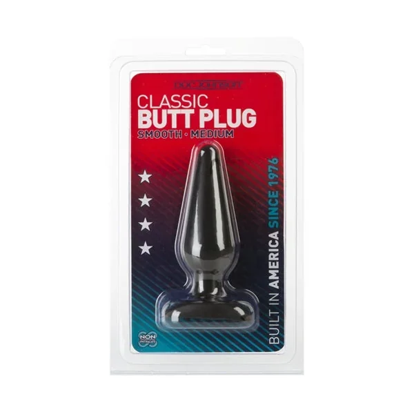 Classic Butt Plug Smooth – Medium – Black
