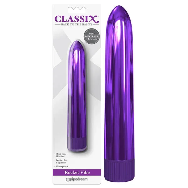 Classix Rocket Vibe – Metallic Purple 17.8 cm (7”) Vibrator