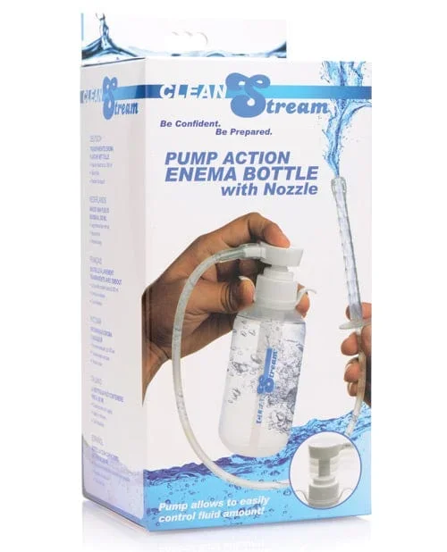 CleanStream Pump Action Enema Bottle with Nozzle