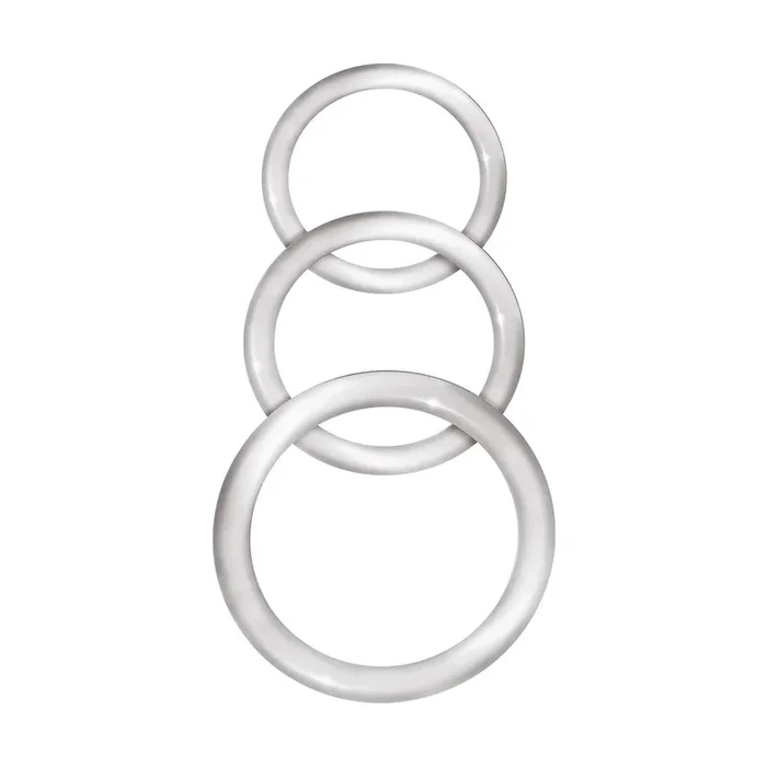 Clear Silicone Cockrings Set Adjustable Body Safe Rings