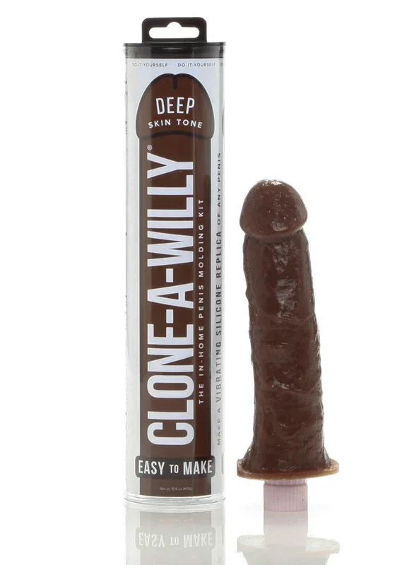 Clone-A-Willy Kit Vibrating – Dark Tone