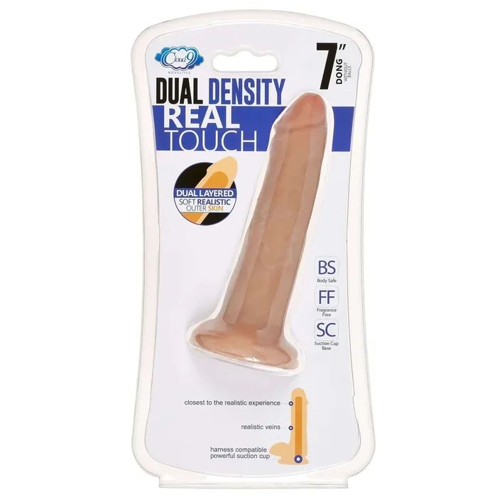 Cloud 9 Dual Density 7 inches Dildo Tan Mocha
