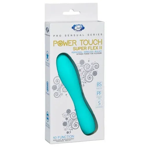 Cloud 9 Pro Sensual Power Touch Super Flex II Teal Vibrator