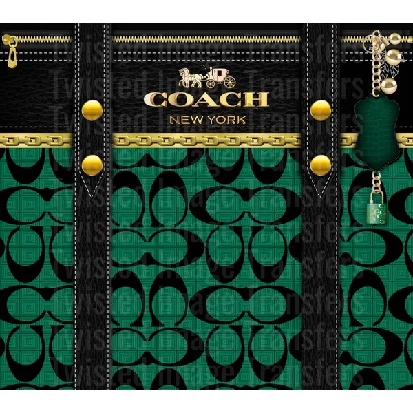 Coach Bag (27) 20 oz Skinny Straight Tumbler Wrap