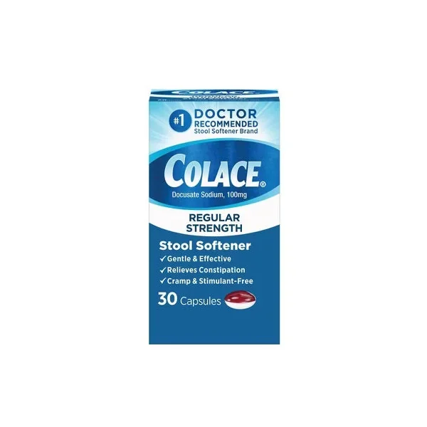 Colace – Regular Strength 100 Mg – 30 Capsules – 1 Pack