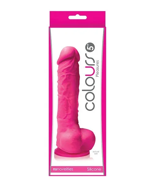 Colours Pleasures 5″ Dildo with Suction Cup – Pink