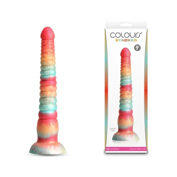 Colours Stacked – 9” Dildo Red/Gold 23 cm Fantasy Dildo