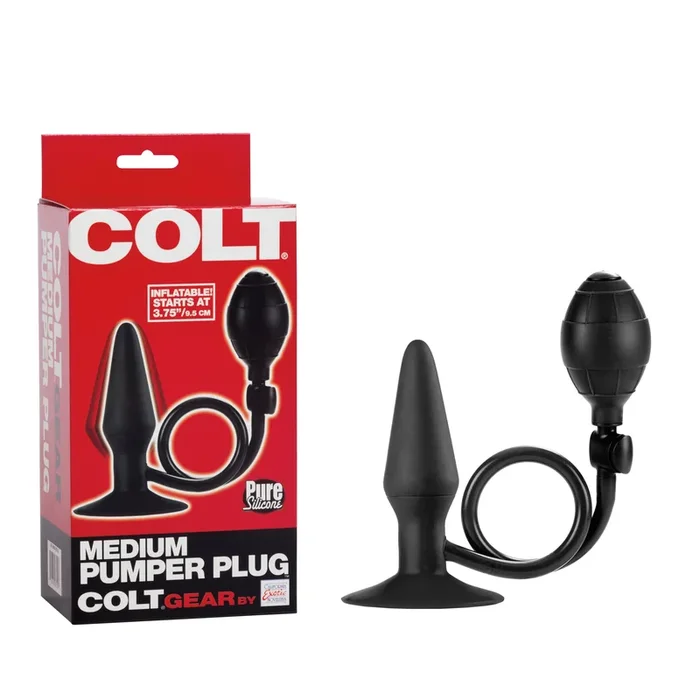 Colt Medium Pumper Inflatable Plug Black