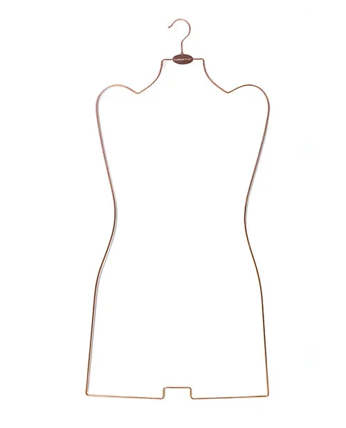 Coquette Branded Metal Body Hanger – Rose Gold