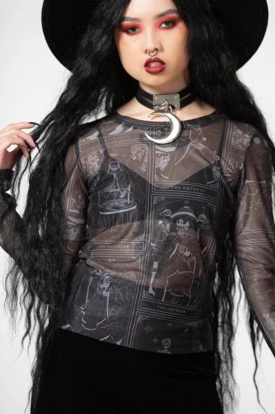 Cosmina Mesh Top – Black –