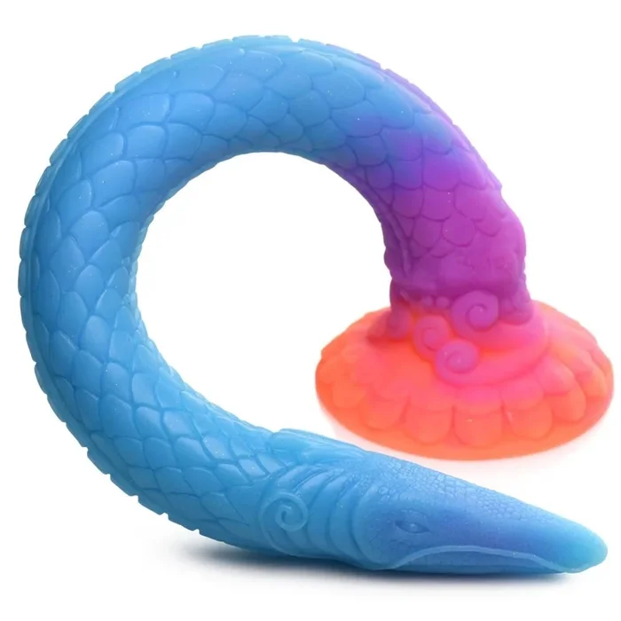 Creature Cocks – Makara Glow-in-the-Dark Silicone Snake Dildo