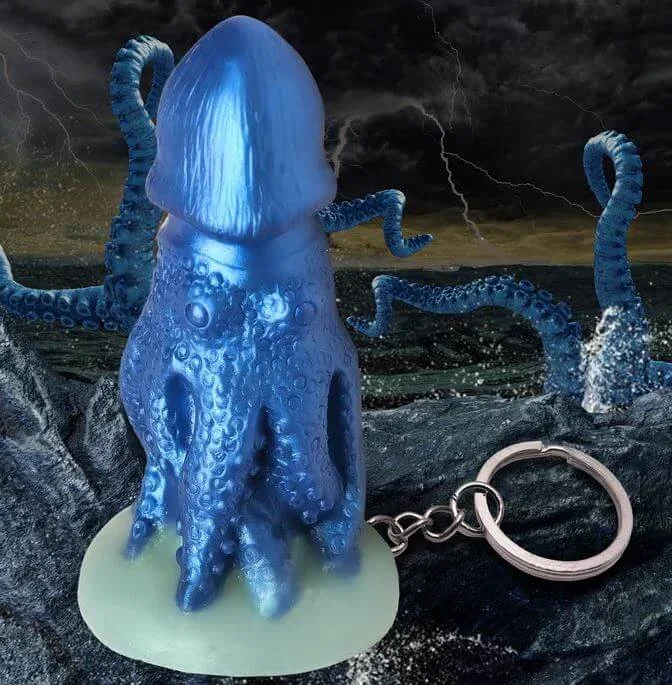 Creature Cocks Cocktopus Keychain – Blue