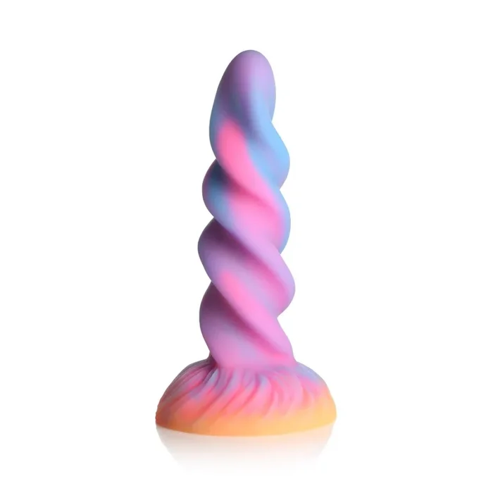 Creature Cocks Moon Rider Glow In The Dark Unicorn Dildo Blue Purple Pink