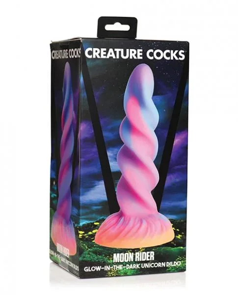 Creature Cocks Moon Rider Unicorn Dildo – Glow in the Dark