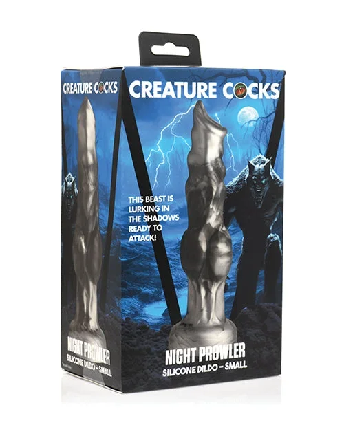Creature Cocks Night Prowler Silicone Dildo – Small Black/Silver