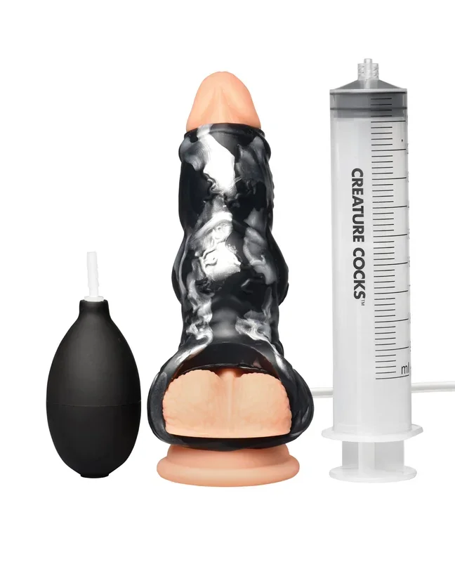 Creature Cocks Night Prowler Squirting Silicone Penis Enhancer
