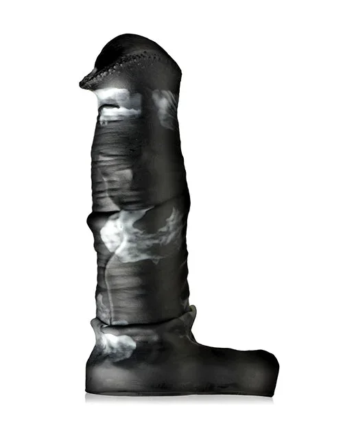Creature Cocks Stallion 1″ Silicone Penis Extension – Black/Silver Large
