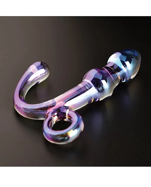 Cristal Orchid Pulse Glass Dildo w/Removable Bullet Vibe – Purple