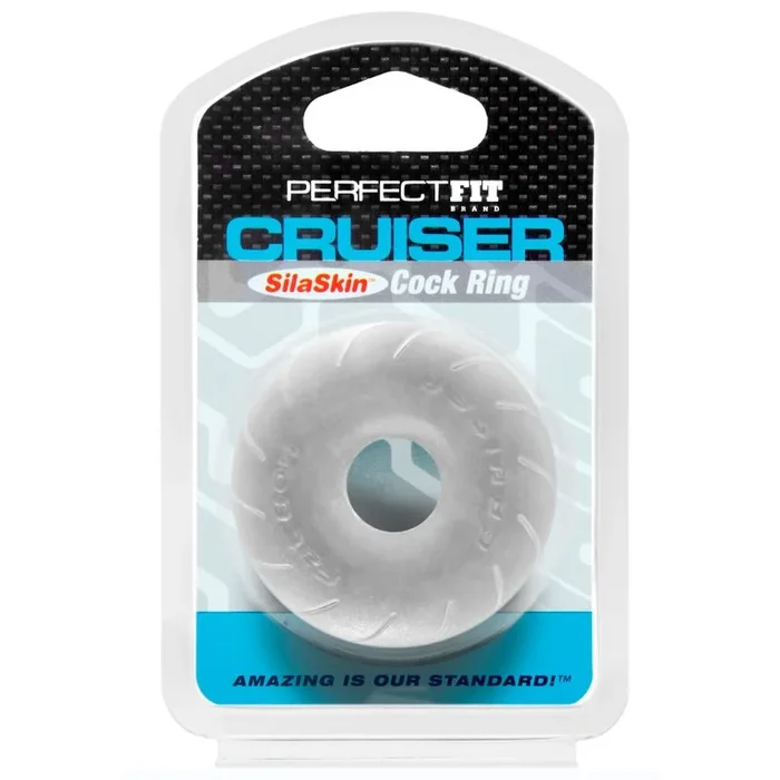 Cruiser Ring SilaSkin Clear 2.5 Inch – Stretchy Cock Ring
