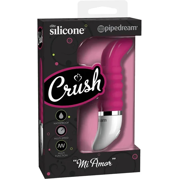 Crush Silicone Mi Amore Mini Vibe Waterproof Purpleish Red 2.25 Inch