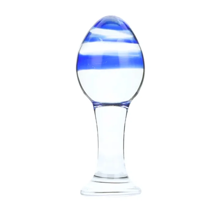 Crystal Glass Bulbed Anal Plug