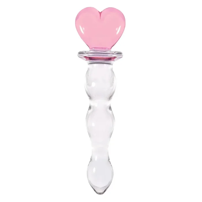 Crystal Glass Heart Dildo